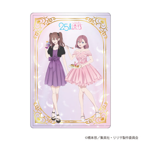 『2.5次元の誘惑』キャラクリアケース06/リリサ&美花莉 ドレスver.(描き下ろしイラスト)